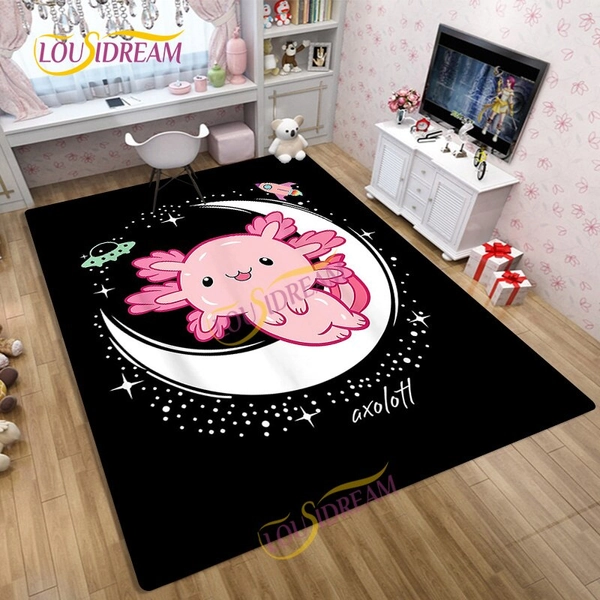 Cartoon animal Axolotl Soft Plush Kids Room Carpet