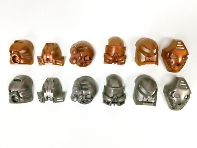 Bionicle Gold And Silver Kanohi Masks