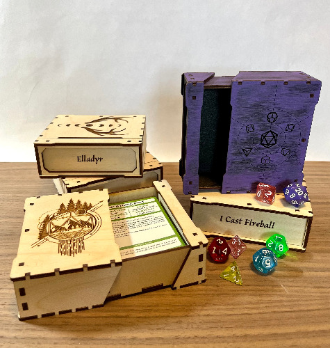 Box of Holding - No paint- bare wood / No Cover Engraving- bare wood / No Spine Engraving