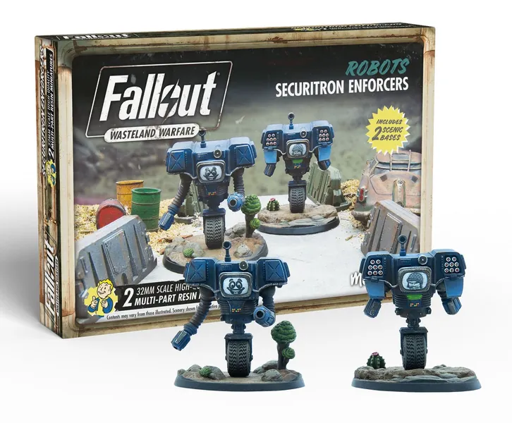 Fallout: Wasteland Warfare - Robots Securitron Enforcers Miniatures [In Stock]