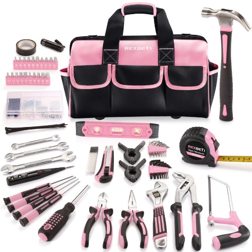 REXBETI 219-Piece Pink Tool Set