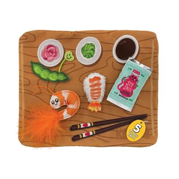 KONG Pull-A-Partz toy for cats Sushi