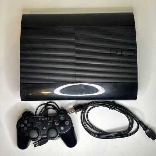 Sony PlayStation 3 PS3 Super Slim Console Controller Bundle CECH-4001B