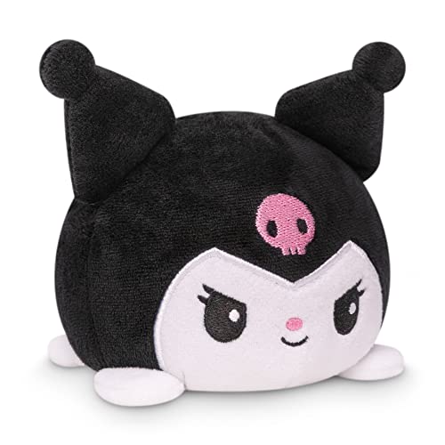 TeeTurtle - The Officially Licensed Original Sanrio Plushie - My Melody + Kuromi - Cute Sensory Fidget Stuffed Animals That Show Your Mood - My Melody + Kuromi