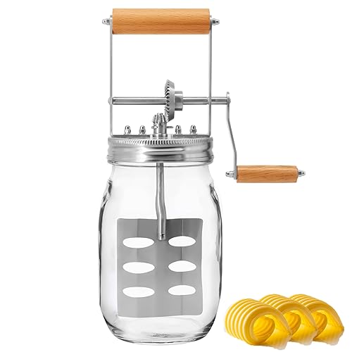 Butter Churn; Delicious Homemade Butter in as Little as Ten Minutes; Large 32-Fluid Ounce Capacity Butter Churner, 1 EA