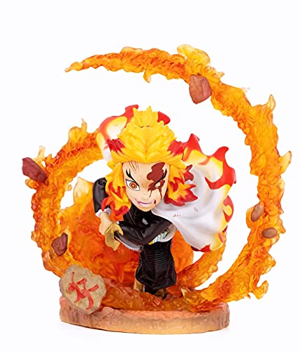 KELAKE GK Demon Slayer Rengoku Kyoujurou Figure Statue Figurine Model Doll Collection Cute Birthday Gifts PVC - Kyoujurou Figure