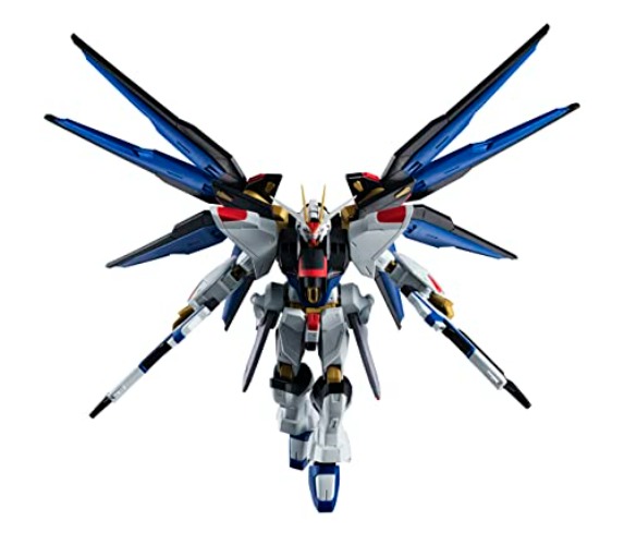 TAMASHII NATIONS - Mobile Suit Gundam Seed Destiny - ZGMF-X20A Strike Freedom Gundam, Bandai Spirits Gundam Universe Action Figure, Strike Freedom Gundam (Gundam Seed Destiny), 6 Inch