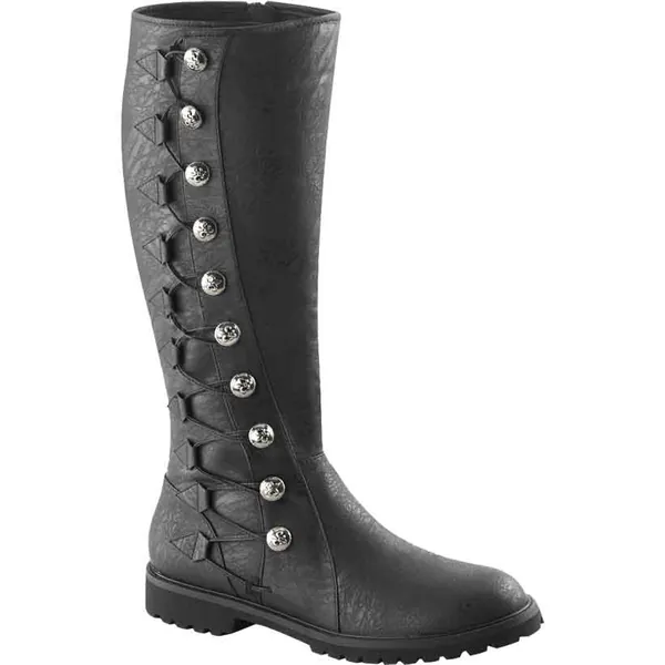 Gothic Lace Up Button Boots - Medieval Collectibles