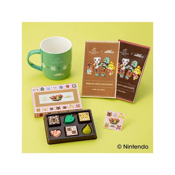 Mug Set & Chocolates Godiva x Animal Crossing New Horizons