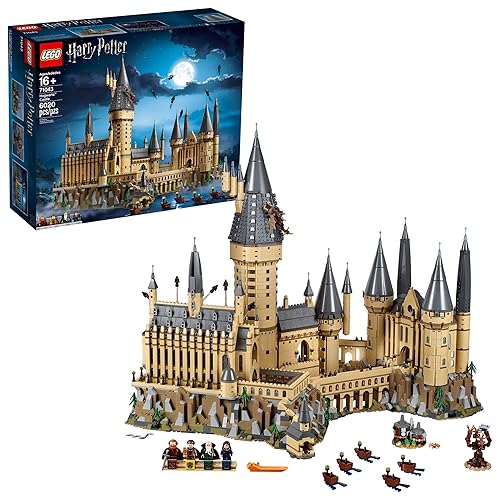 LEGO Harry Potter Hogwarts Castle 71043 Building Set - Model Kit with Minifigures, Featuring Wand, Boats, and Spider Figure, Gryffindor and Hufflepuff Accessories, Collectible for Adults and Teens - Multicolor