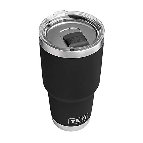 YETI Rambler 30 oz Stainless Steel Vacuum Insulated Tumbler w/MagSlider Lid - Black - 1 Count (Pack of 1)