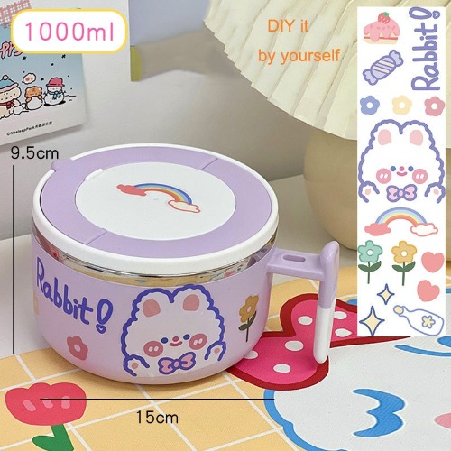Kawaii Bunny Ramen Bowl - B