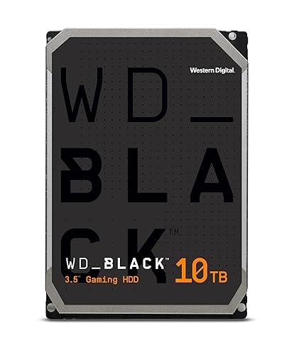 Western Digital 10TB WD_Black Performance Internal Hard Drive HDD - 7200 RPM, SATA 6 Gb/s, 512 MB Cache, 3.5" - WD102FZBX - 10TB