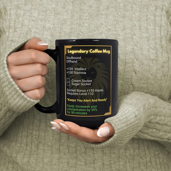 MMO Mug - Legendary Coffee Mug - Funny Gaming Mug - WoW Mug