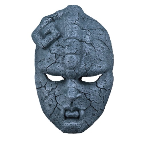 Zhongkaihua Unisex Japanische Anime Dio Brando Stein Geistermaske Halloween Cosplay Karneval Thema Party Harz Handwerk Dekorationen Requisiten, Bühnenleistung Charakter Party Animation Karneval Maske - Typ 1 Einheitsgröße