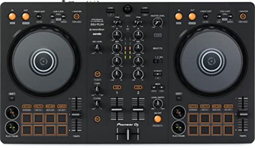 Pioneer DJ DDJ-FLX4 2-deck Rekordbox and Serato DJ Controller - Graphite - DJ Controller