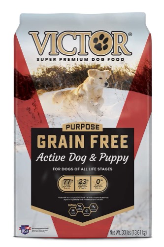 Victor Super Premium Dog Food – Grain Free Active Dog & Puppy – Dry Dog Food with 33% Protein, Gluten Free - for High Energy Dogs, 30lbs - 30 Pound (Pack of 1)