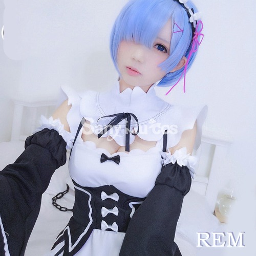 【In Stock】Anime Re Zero Rem Rame Maid Lolita Cosplay Costume - M