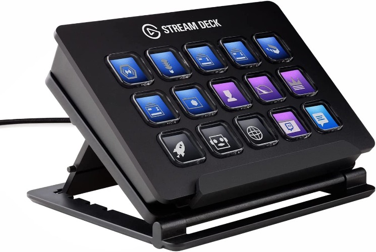 Elgato Stream Deck Classic - Live production controller with 15 customizable LCD keys and adjustable stand, trigger actions in OBS Studio, Streamlabs, Twitch, YouTube and more, works with PC/Mac - 15 Keys (Classic)