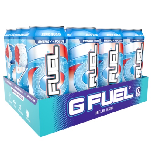G FUEL 12 Pack Energy Cans - Snow Cone Cans