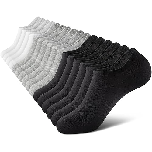 No Show Men Socks, Low Cut Ankle Sock, Men Short Socks Casual Cotton Socks - 11-13 - Mix of Colors-005（8 Pairs/16 Pieces）