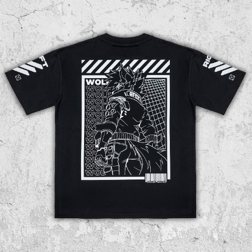 W-01F T-SHIRT BLACK | LARGE