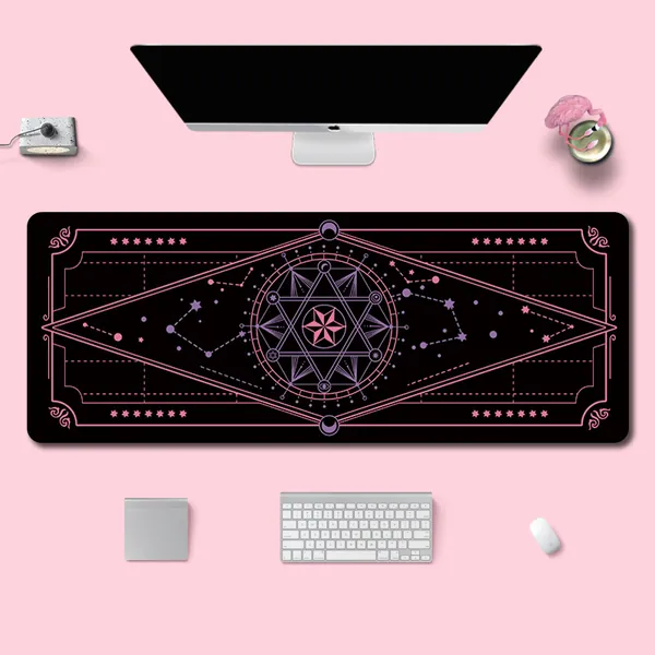 Stars Gaming Desk Mat Starry Mouse Mat Astronomy Game Room Decor - C