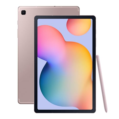 SAMSUNG Galaxy Tab S6 Lite (2024) 10.4" 64GB WiFi Android Tablet, S Pen Included, Gaming Ready, Long Battery Life, Slim Metal Design, Expandable Storage, US Version, Chiffon Pink, Amazon Exclusive - Chiffon Pink - 64GB - Tablet