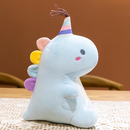 Party Dinosaur Plushies (3 Colors, 3 Sizes) - 15 " / 40 cm / Blue