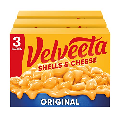 Velveeta Shells & Cheese Original Shell Pasta & Cheese Sauce Meal (3 ct Pack, 12 oz Boxes) - 12 Ounce, 3 Count Pack