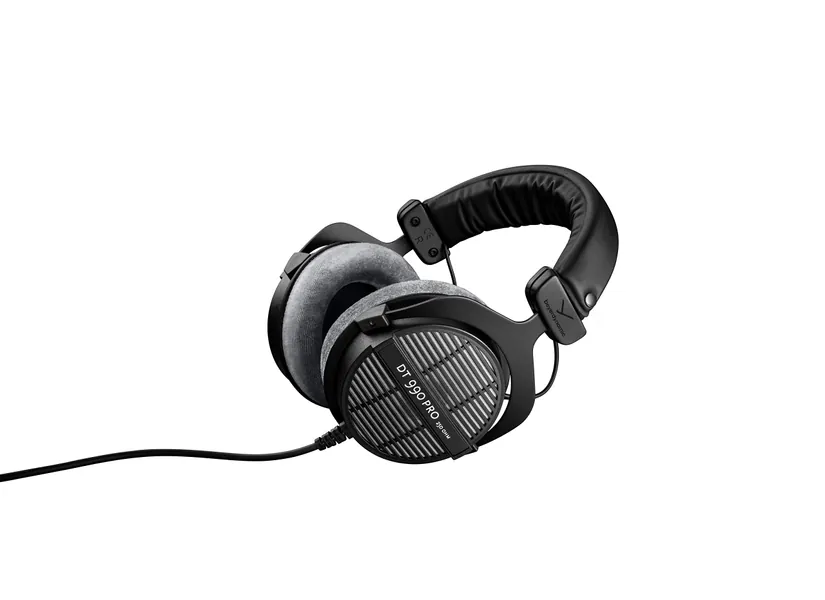 beyerdynamic DT 990 PRO einseitig kabelgebundener Over-Ear-Studiokopfhörer für Mixing, Mastering und Editing mit 250 Ohm - 250 OHM schwarz / grau
