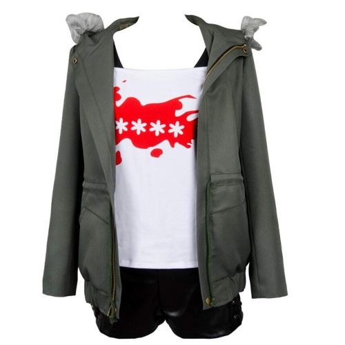 YLJXXY Persona 5 Futaba Sakura Cosplay Costume Casual Uniform,full set + wig,M