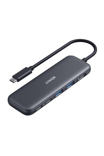 Anker 332 USB-C Hub (5-in-1) 100W USB PD Support 4K HDMI Port 5Gbps High Speed Data Transfer with USB-C/USB-A Port