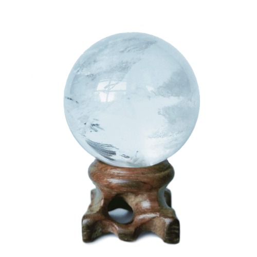 Clear Quartz Crystal Ball 45mm/1.8” for Crystal Healing, Meditation, Scrying, Feng Shui, Hand-Made - Clear Quartz Ball (45mm)