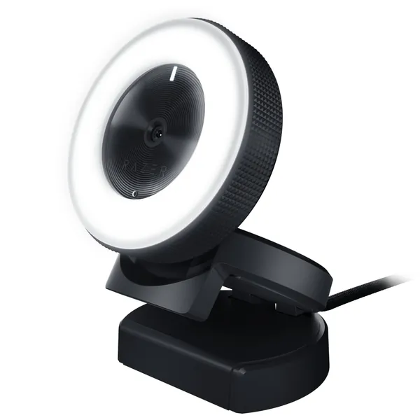 Razer Kiyo Streaming Webcam: Full HD 1080p 30 FPS / 720p 60 FPS - Ring Light w/Adjustable Brightness - Built-in Microphone - Autofocus - Works with Zoom/Teams/Skype for Conferencing and Video Calling