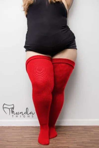 REAL PLUS SIZE Thigh Highs Thunda Thighs  Over the Knee Long | Etsy