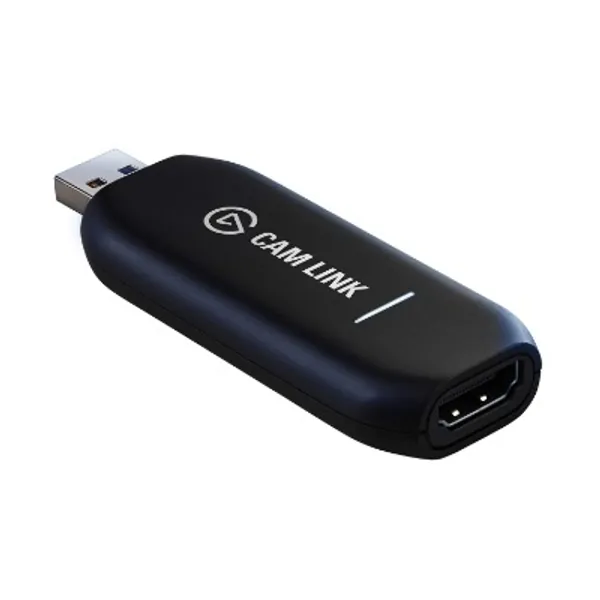 Elgato Cam Link 4K — Broadcast Live, Record via DSLR, Camcorder, or Action cam, 1080p60 or 4K at 30 fps, Compact HDMI Capture Device, USB 3.0