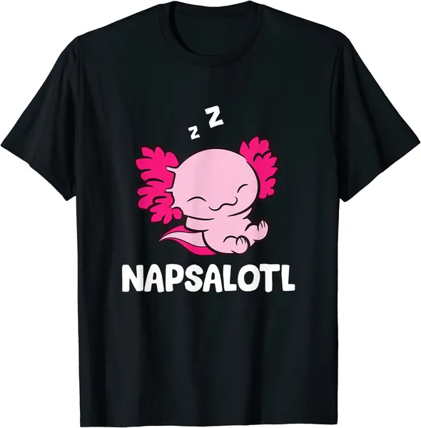 Axolotl Napsalotl Sleeping Axolotl T-Shirt