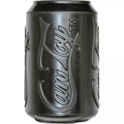 SP Magnum Can Toy Ultra Durable Rubber Chew Toy & Treat Dispenser - Black - Large Magnum Can Toy - Black