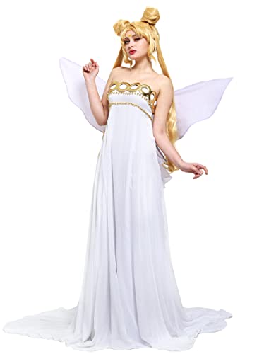Cosplay.fm Women's Queen Cosplay Costume Dress with Wings - X-Large