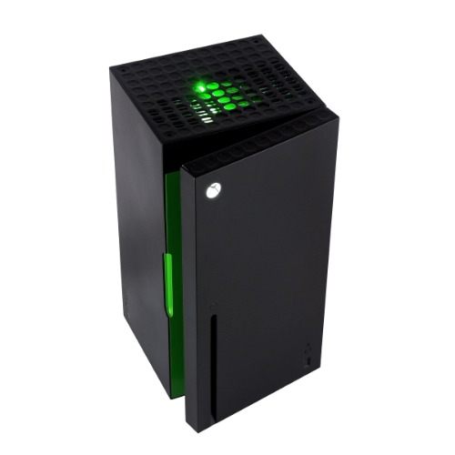 Xbox Series X Replica Mini Fridge Thermoelectric Cooler (Stores Up To 8 Cans, 4.5L Capacity, Gaming Snack and Drink Fridge)