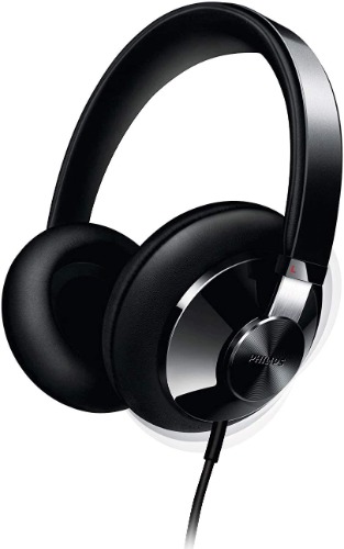 Philips Audio SHP6000/10 Hi-Fi Stereo Over Ear Headphones Black, Semi-Open Acoustics, 40mm Drivers, Sound Isolation, Full Cushioned Headband - Wired Semi-open Acoustics Hi-Res (SHP6000)