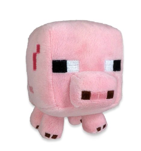 Minecraft 7" Baby Pig Plush - Soft Stuffed Animal Toy, Multi-colored, No Assembly Required - Baby Pig