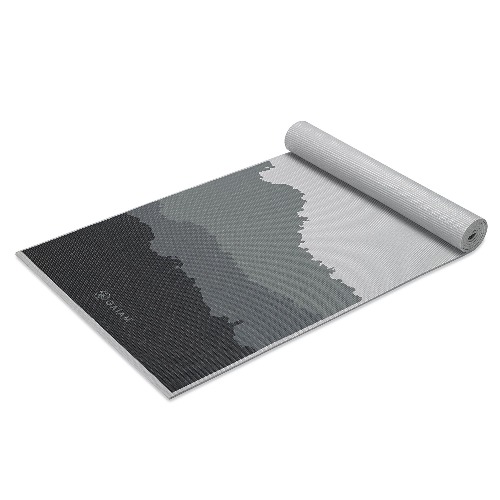 Gaiam Yoga Mat - Premium 6mm Print Extra Thick Non Slip Exercise & Fitness Mat for All Types of Yoga, Pilates & Floor Workouts (68"L x 24"W x 6mm Thick) - Granite Mountains