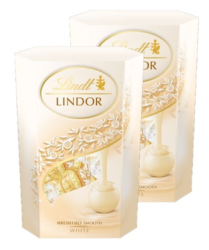Lindt Lindor White Chocolate Truffle Cornet Box (2 x 200g)