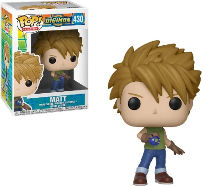 Funko Pop Animation: Digimon - Matt Collectible Figure, Multicolor