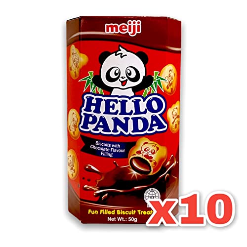 Hello Panda Chocolate Biscuits 57 g (Pack of 10)