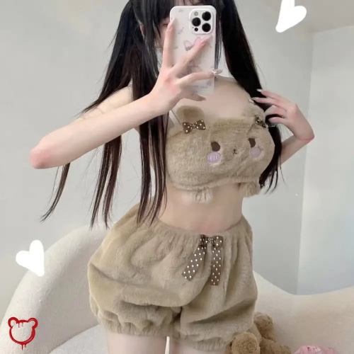 Cute Kawaii Anime Set - Brown / XXL