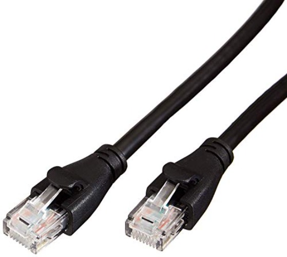 Amazon Basics RJ45 Cat-6 Ethernet Patch Internet Cable - 10 Foot (3 Meters), Black, Personal Computer,Printer,Laptop,Gaming Consoles,Router - 10 Foot - 1-Pack