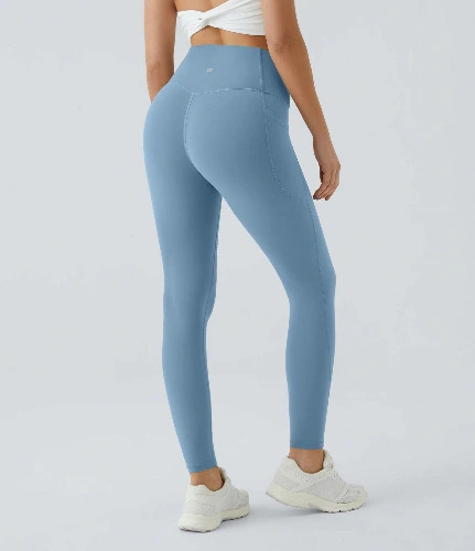 Blue training leggings
